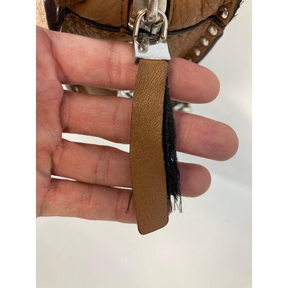 MICHAEL KORS, SMALL BROWN LEATHER CROSSBODY BAG (ASIS) - Picture 9 of 16